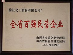 2004年山西省百强民营企业